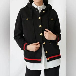 Maje Sequin Embellished Paradise Paris Button Down Jacket Size Small